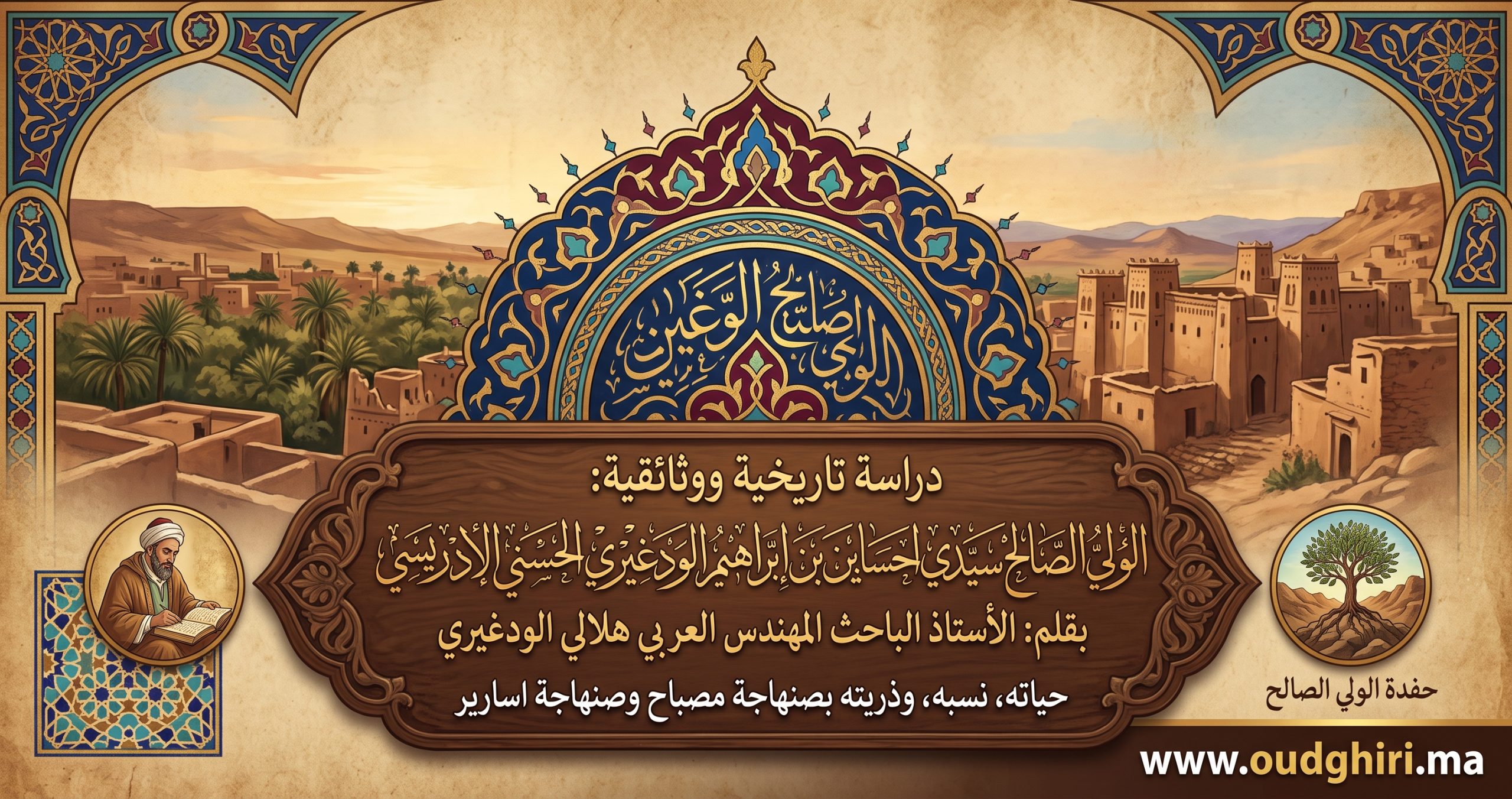 دراسة قام بها مشكورا ، الاستاذ الباحث هشام التنوري الودغيري وتخص توثيق نسب وأصول أحد أحفاد العلامة والقاضي الشريف سيدي عبد الجبار البرزوزي الودغيري الادريسي